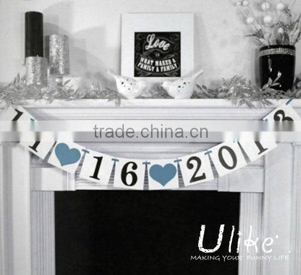 welcomed memorable party paper party jointed banner hanging paper banner china home decor wholesale