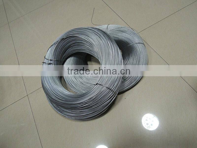 7*7 1*19 stainless steel wire rope galvanized steel cable