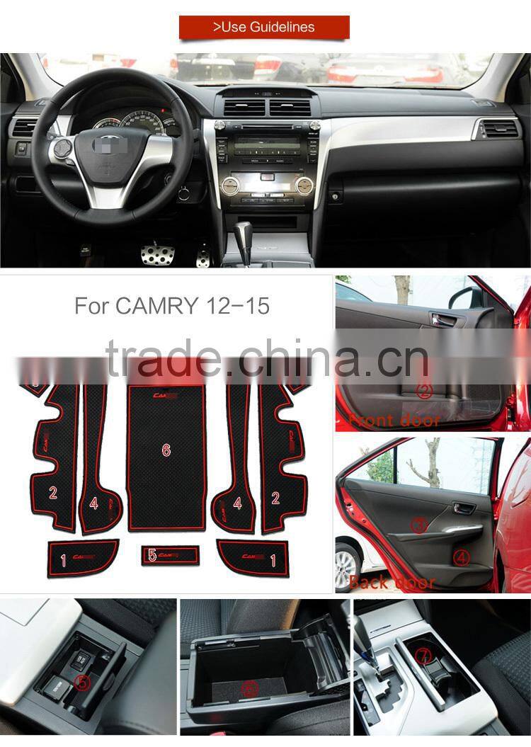 car accessories car rubber mats for Toyota Camry 2012-2015 11pcs/set