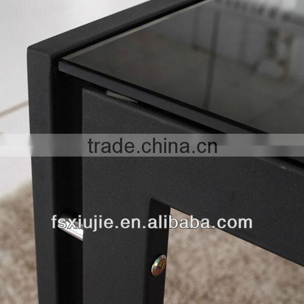 Modern Cheap Square Glass Dining Table and 6 Chairs L855
