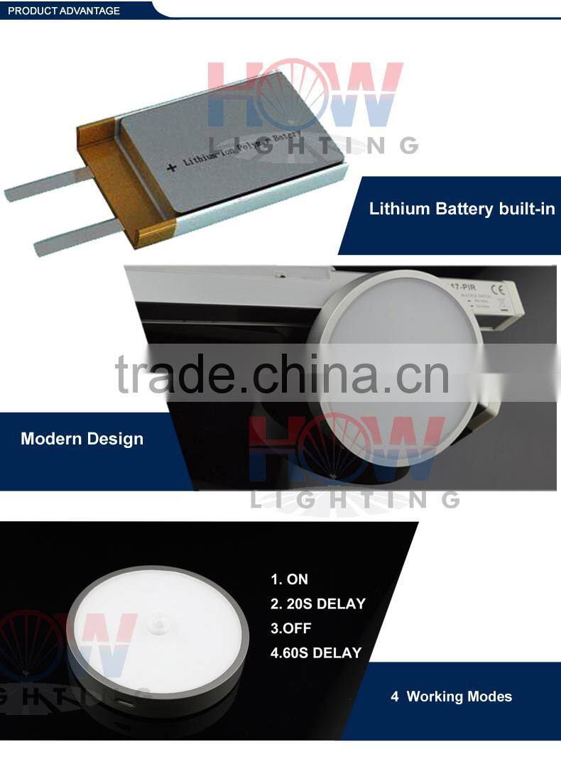 2015 newest design mini Chargeable led cabinet light