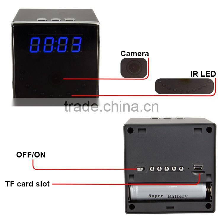 Vitevision Desk Clock Hidden camera in bedroom with remote control