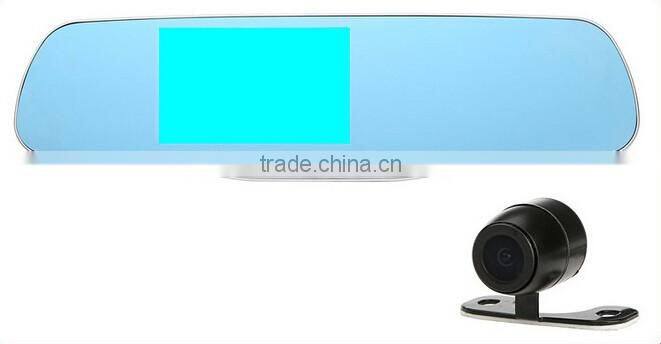 motion dection double recording car DVR WIith reaview reverse function