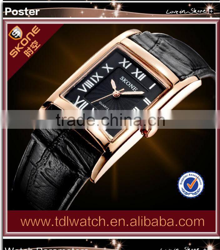 Top Brand SKONE Design Leather Strap Roles Watches Men