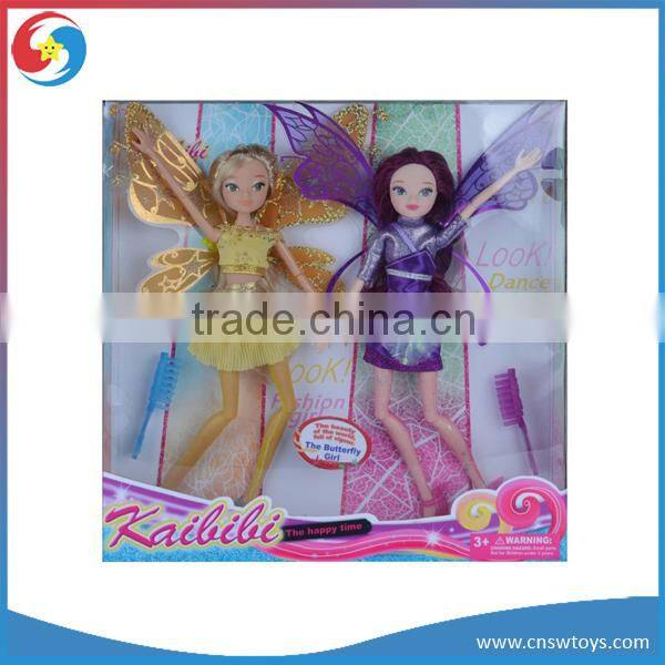 WW3608399 3PCS Butterfly Fairy Doll Girl Doll