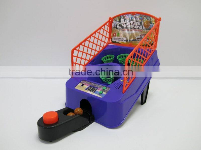 YX2804826 Kids mini light and musical electronic table basketball game