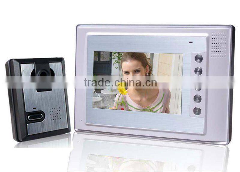 CA802+VD203 7'' 4 Wired Video Doorbell