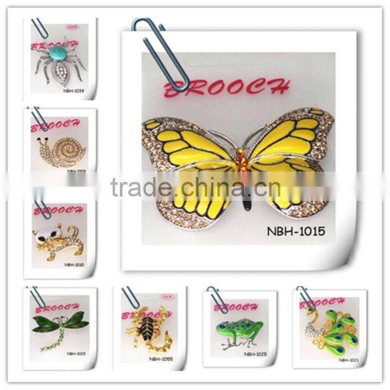 Beautiful elegant crystal rhinestone flower brooches wholesale
