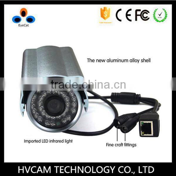 Onvif 1MP outdoor / indoor ip camera ,HD Waterproof Bullet IP camera