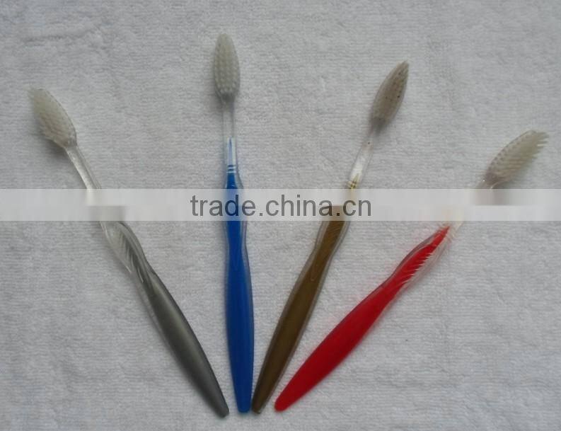 travel use healthful transparent hotel toothbrush transparent toothbrush