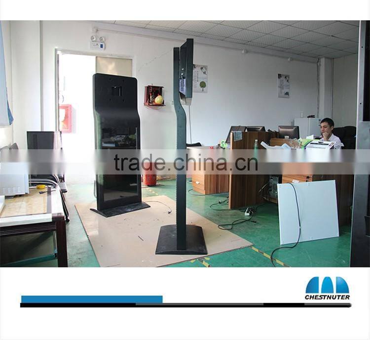 42inch vertical digital signage display totem with double lcd advertising screen