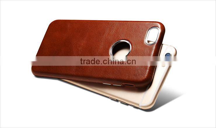 ICARER Luxury Genuine Leather Case For Apple iPhone 6 6S Plus Ultra Thin Mobile Phone Back Cover For iPhone6 4.7 5.5 Inch