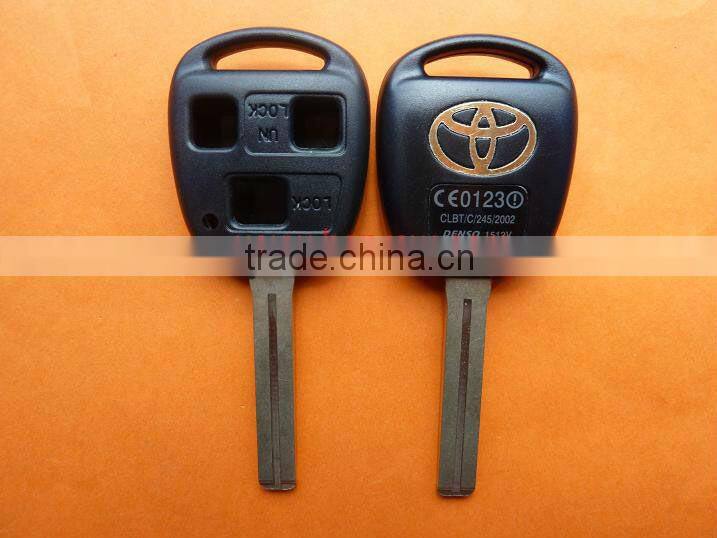 High Quality Toyota 3 button remote key shell with TOY40 blade (long blade-42mm),Toyota key blank,Toyota keys