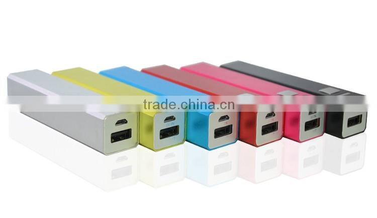 High quality aluminum alloy portable power bank 2600mAh