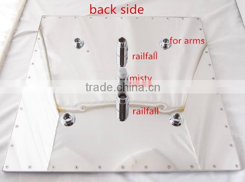 20 inch temperature conctrol led color rain spa shower head luxury bathroom accessories water screen shower bath