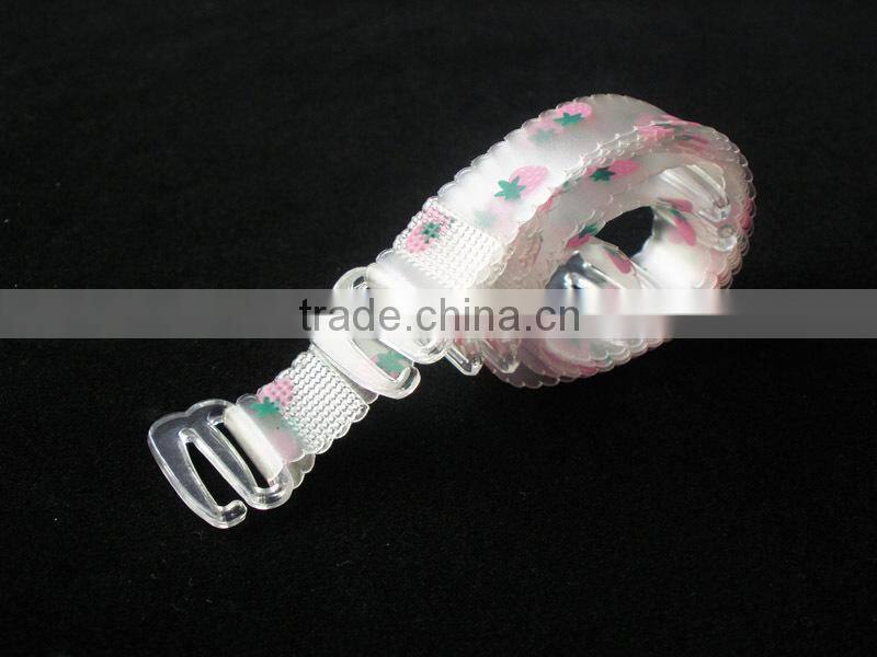 invisible bra strap with strawberry printed