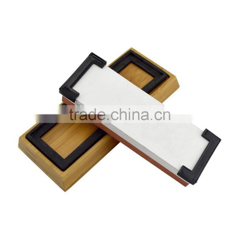 Red-White 1000/6000 Grit Corundum Whetstone Knife Sharpening Stone