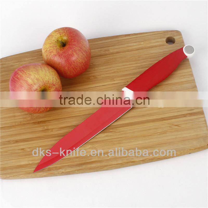 BLG-F1 Stainless Steel 6pcs Non-stick Coating color kitchen knife set