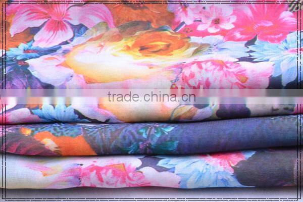 2013 Hot Sale Chiffon Digital Printing On Wide Width Fabric For Dress