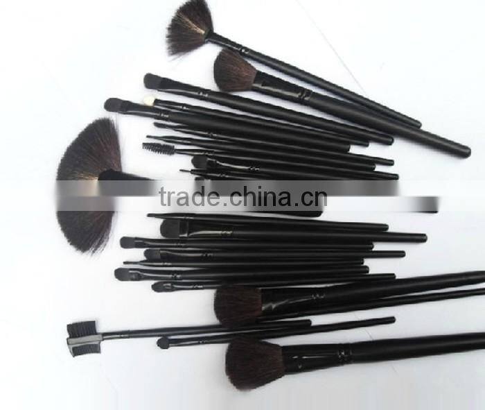 Black Popular High Quality 8 Piece Makeup Brush Set