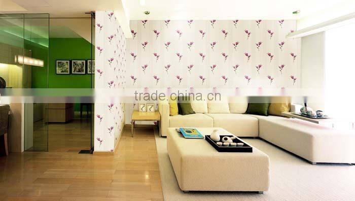 M-1505 Special flower design living room washable vinyl wallpaper
