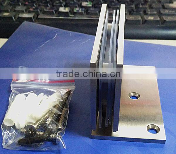 90 degree with 3 holes SUS 304 Tempered glass door pivot hinge/ shower door hinge