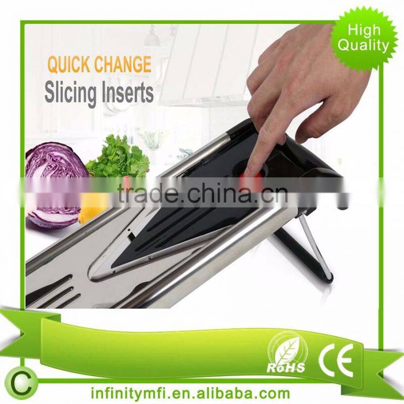 Professional V Blade Slicer INW1005B Black Recipes Vegetable Slicer Vegetable Cutter Julienne Chopper
