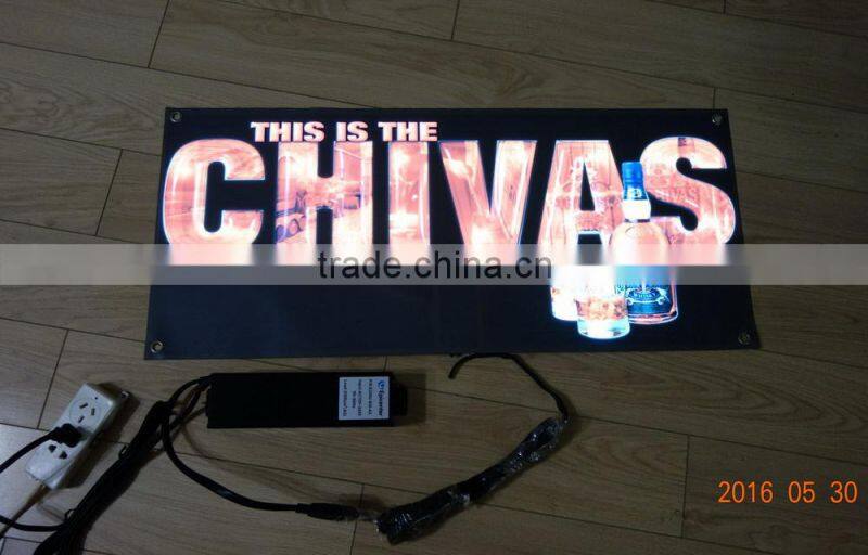 Hot sale excellent quality EL poster / EL Flash poster / EL advertisment poster