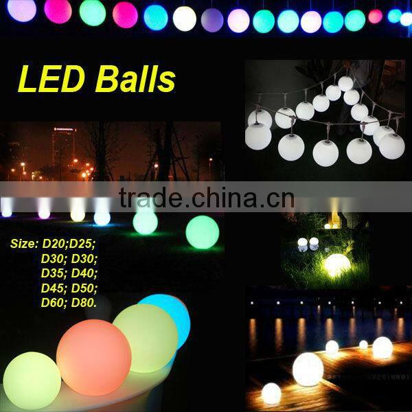 Multi-color Luminous floating waterproof led light ball