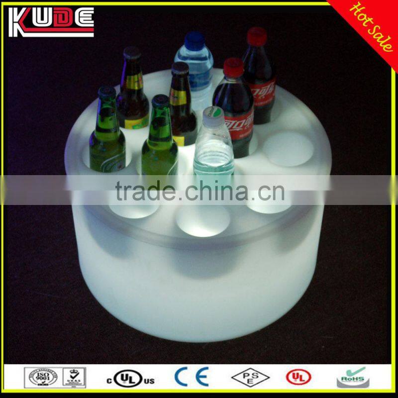 New Stylish Multi-color plastic LED ice bucket wine bottle holder with remote control