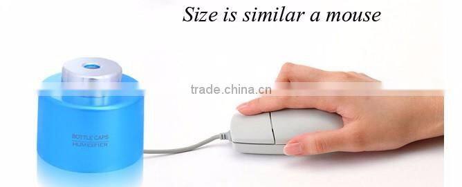 factory direct 5V USB Ultrasonic bottle caps air purifier / air cleaner /air freshener /for best promotion gift