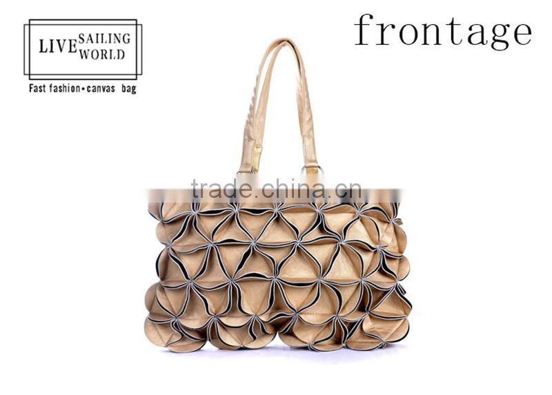 Convertible Pu leather lady shoulder bag 2016 newest design