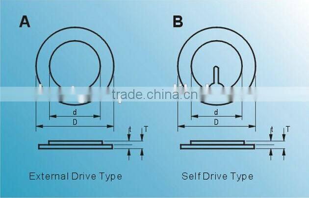 piezo ceramic disc for buzzer alarm with wire and connector(ROHS) FT-13T-100D3-1