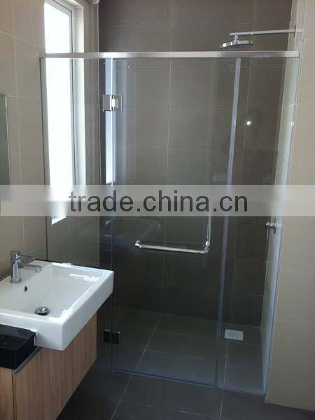 YUJING 8mm toughened glass rate bathroom partition glass