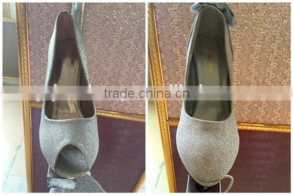 Chunky Glitter fabric for ladies shoes upper decoration usage ,popular use for fashion High-heeled Shoes