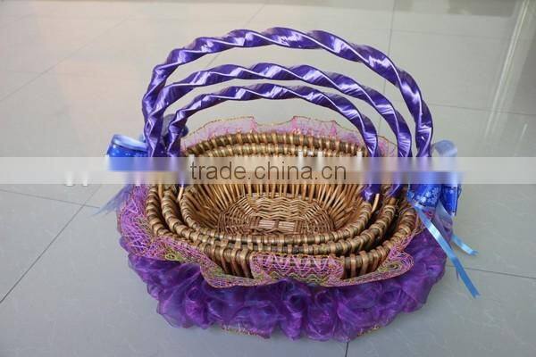 New model 2016 gift basket type bamboo basket