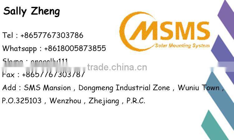 Easy installation aluminum solar panel mounting structure