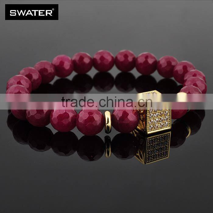 Alibaba Express Jewelry Coral Pink Stone Bracelet