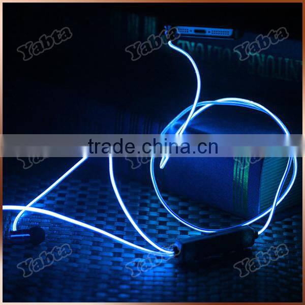 In-Ear Style hot selling Blue LED telephone earphone