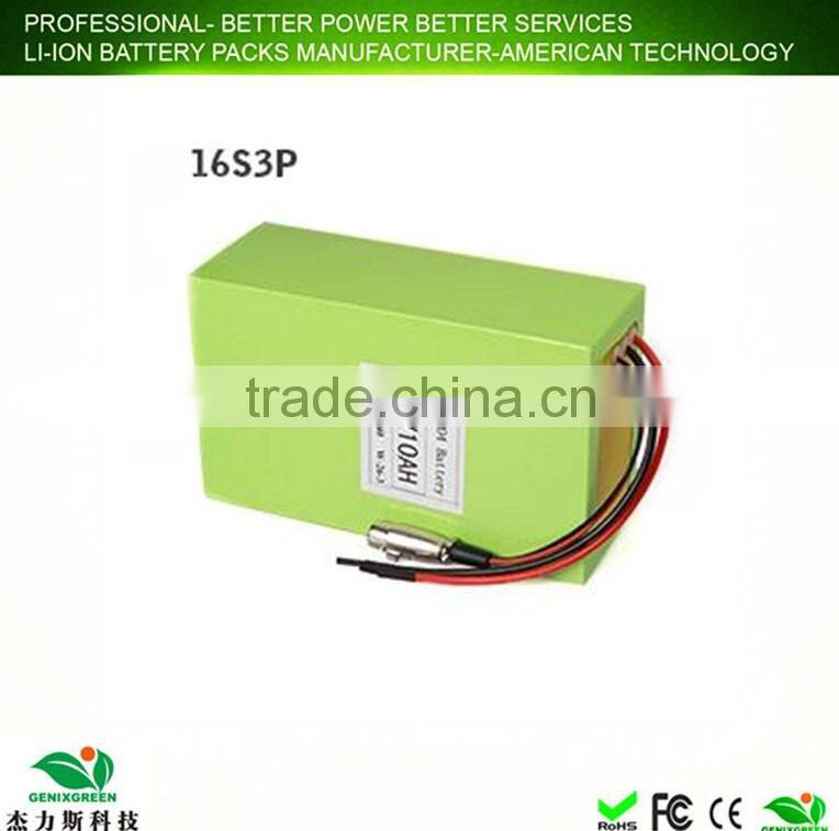 lifepo4 battery pack for ebike LiFePO4 48v 10ah ebike battery pack