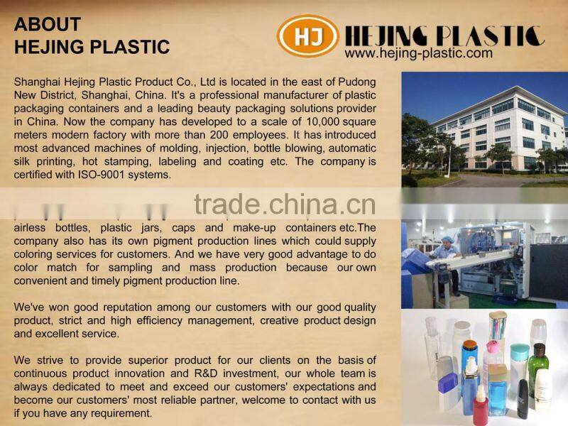 60ml PET clean bottle lotion pump for personal care