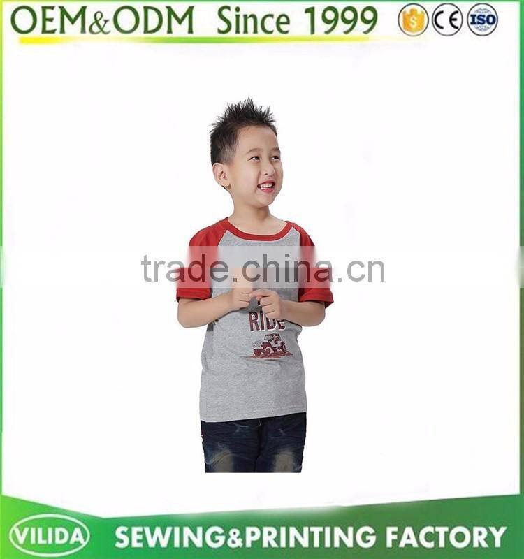 Oem Yellow Kid's Tee Shirt With Custom Design Embroidery Screen Printing Factory Price