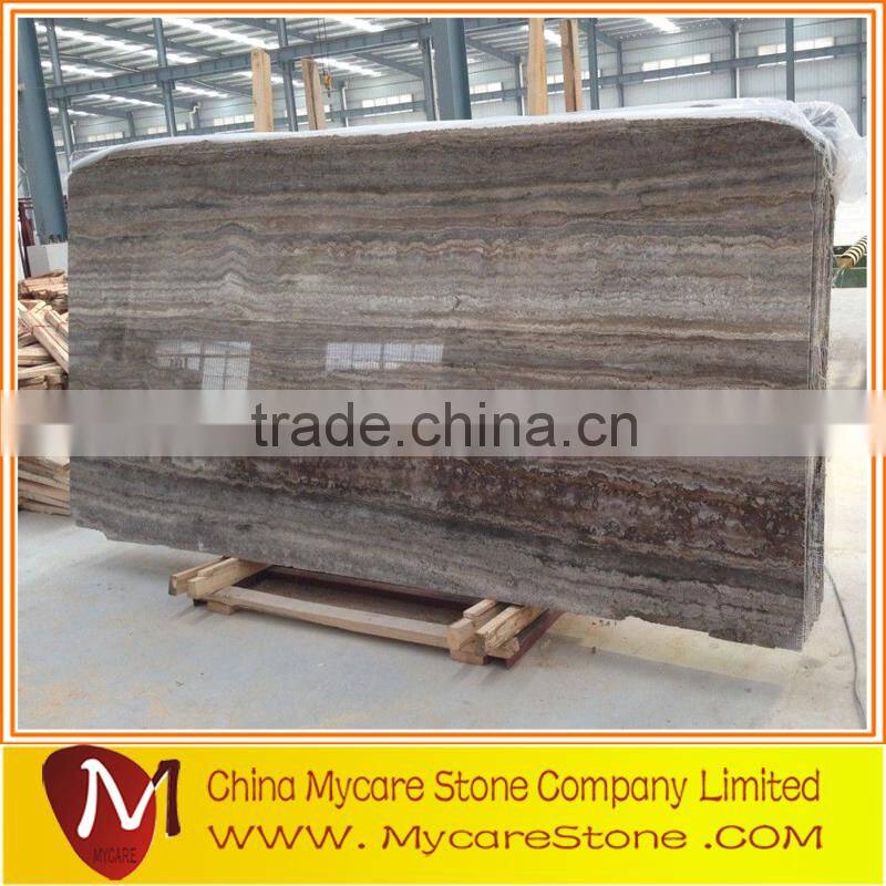 Italian Silver Grey Travertine slab