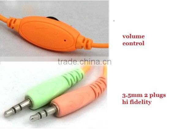 High fiderity gaming super bass stereo headphone with microphone volume control
