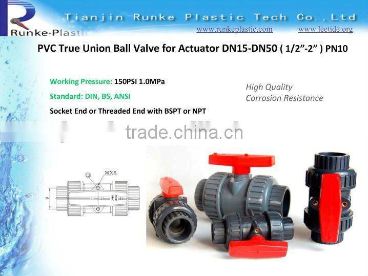 PVC Pneumatic Actuator Ball Valve