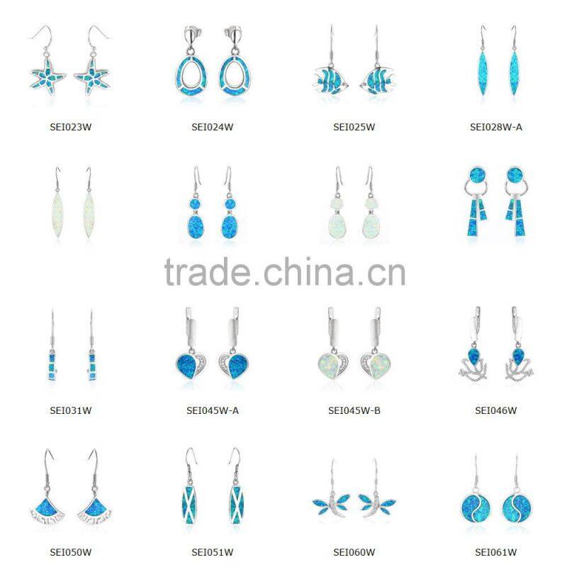 New Coming Free Images Opal Design Cuff Earrings