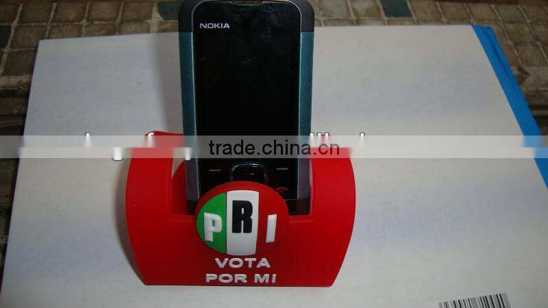 special design cartoon foldable rubber mobile holder