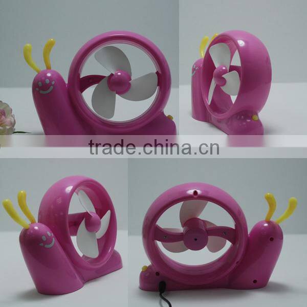 China Supplier provide New product factory price Snail Fan, Promotional Office Fan