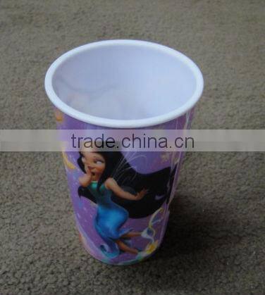 drinking reusable plastic acrylic straw cup with lid