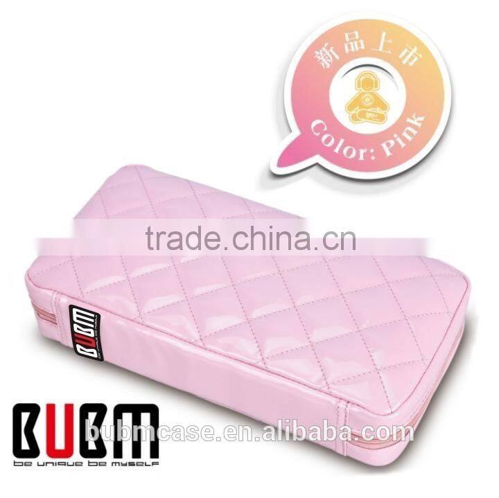 Fashion Pink 64 Capacity PU Fabric DVD Case CD Holder personalized cd case multi disc dvd cases